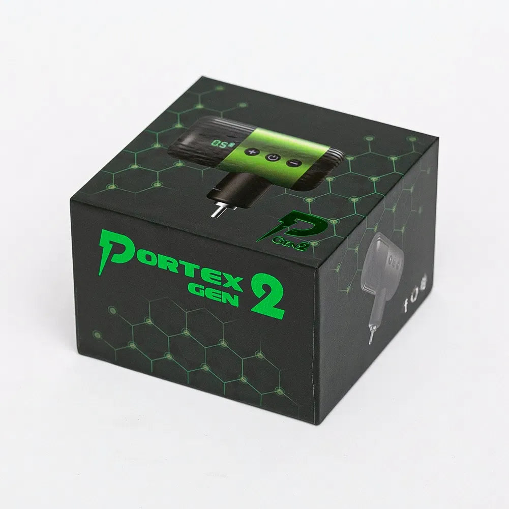 Portex Gen2 Wireless Power Supply Tattoo Battery Power Pack with LED Display for All Tattoo Machines RCA DC Connection